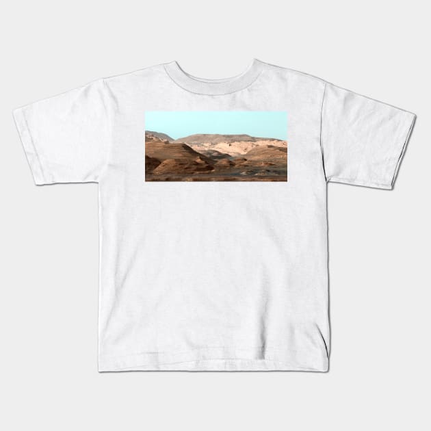 Mount Sharp, Mars, Curiosity image (C029/2997) Kids T-Shirt by SciencePhoto